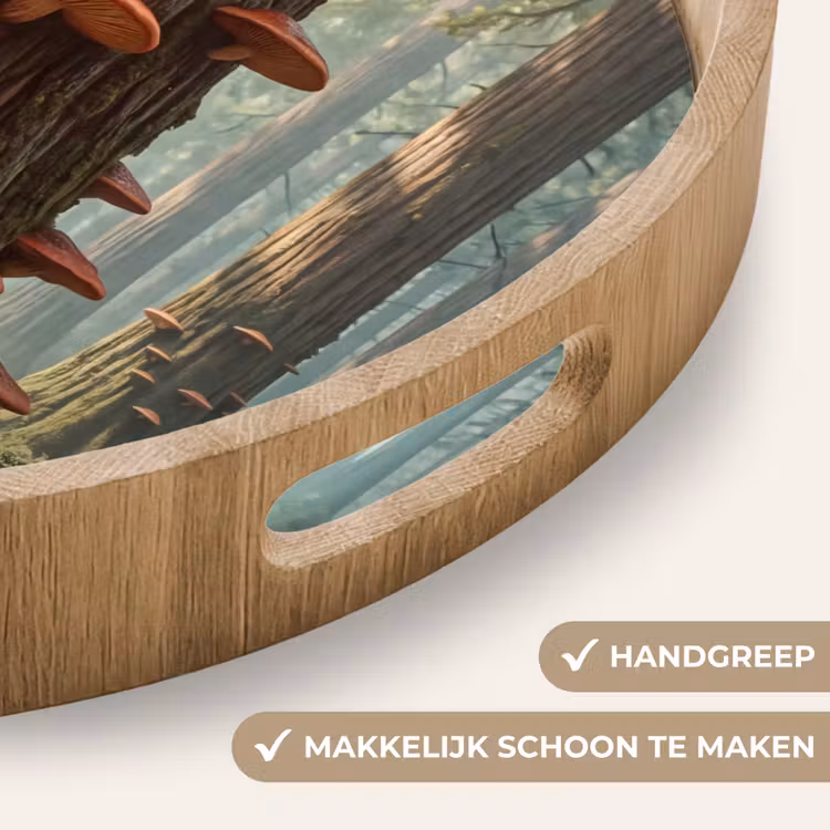 Dienblad - Bos - Bomen - Natuur - Bos - Bomen - Natuur Dienblad Rond middel