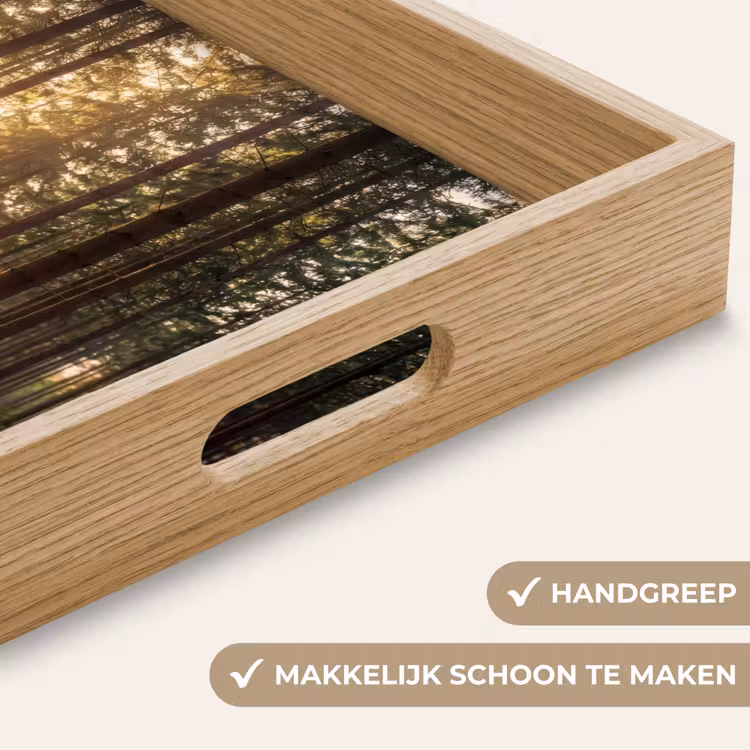 Bos - Gras - Zonlicht Dienblad Rechthoek middel -USP_HandgreepNL