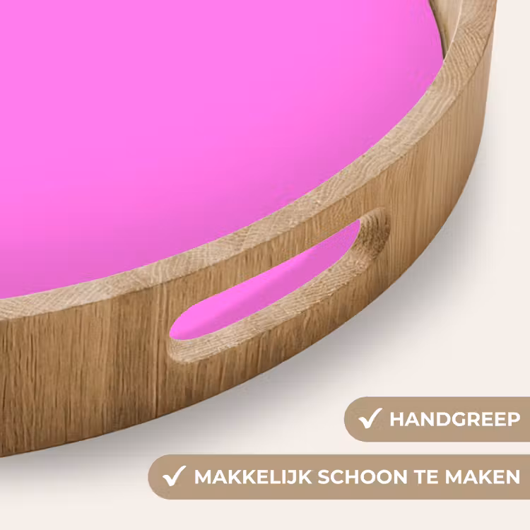 Bright - Orchid - Roze Dienblad Rond middel 914 -USP_HandgreepNL
