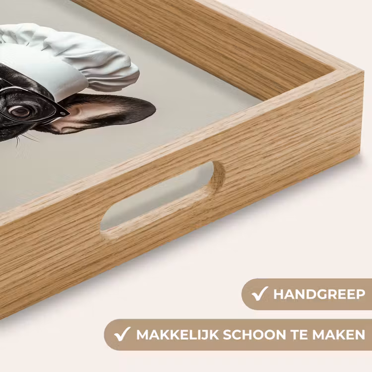 Bril - Hond - Kok Dienblad Rechthoek middel -USP_HandgreepNL