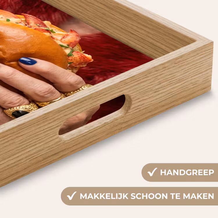 Broodje - Bontjas - Goud Dienblad Rechthoek middel -USP_HandgreepNL