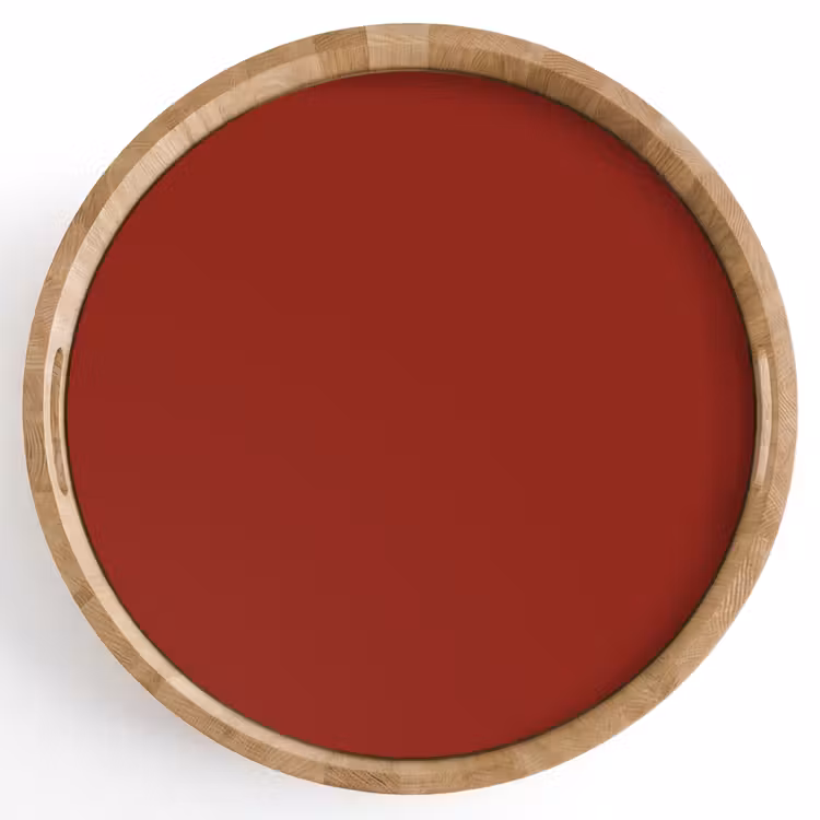 Burnt - Copper - Rood Dienblad Rond middel 914 -z3d_shopping