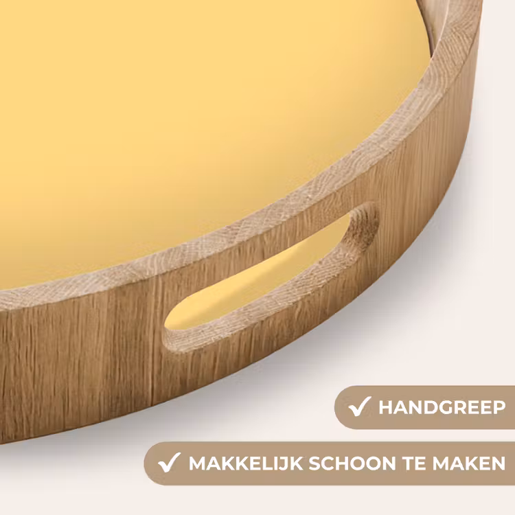 Butter - Geel - Yellow Dienblad Rond middel 914 -USP_HandgreepNL