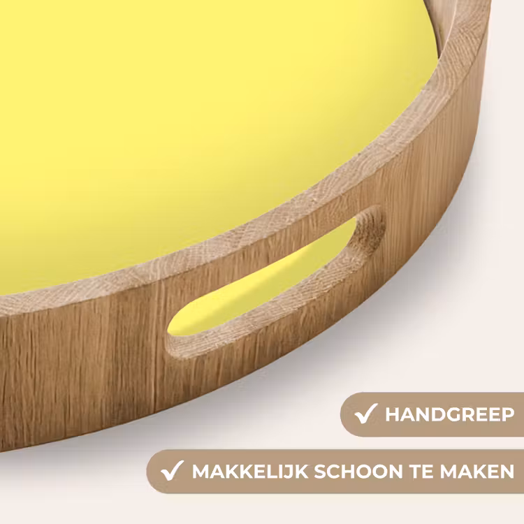 Buttery - Beige - Geel Dienblad Rond middel 914 -USP_HandgreepNL