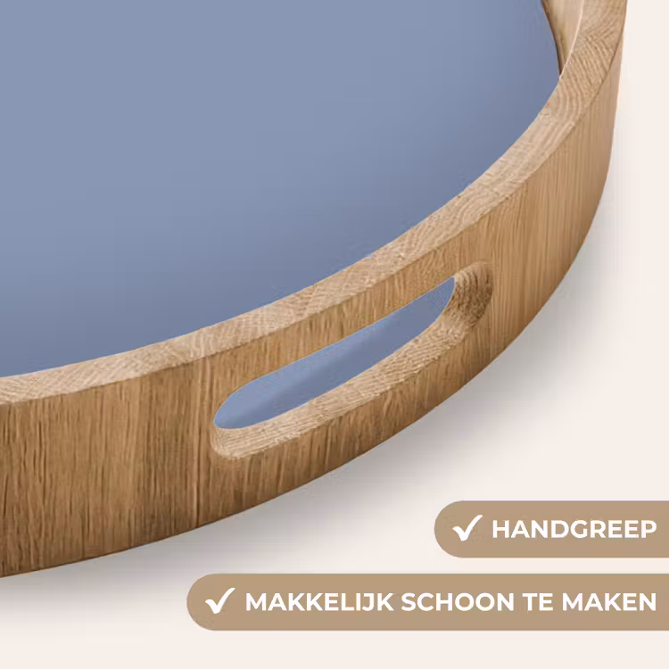 Canary - Champ - Blauw Dienblad Rond middel 914 -USP_HandgreepNL
