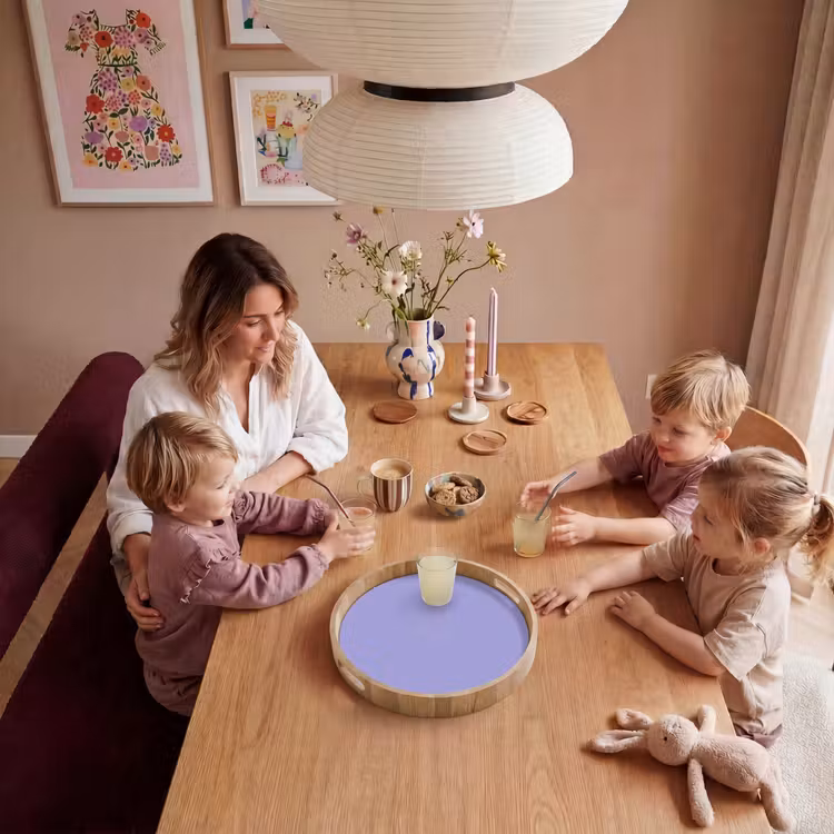 Ceil - Paars - Lila Dienblad Rond middel 914 -sfeer4