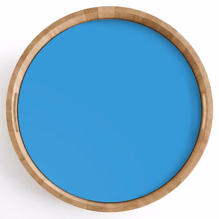 Cerulean - Breeze - Blauw Dienblad Rond middel 914 -z3d_shopping