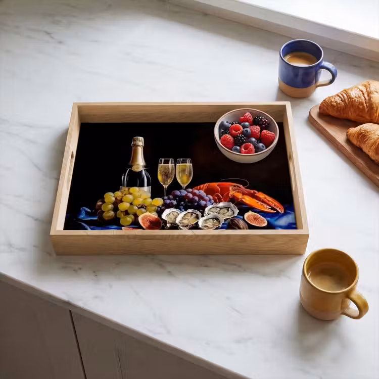 Champagne - Luxe - Oesters Dienblad Rechthoek middel -sfeer2