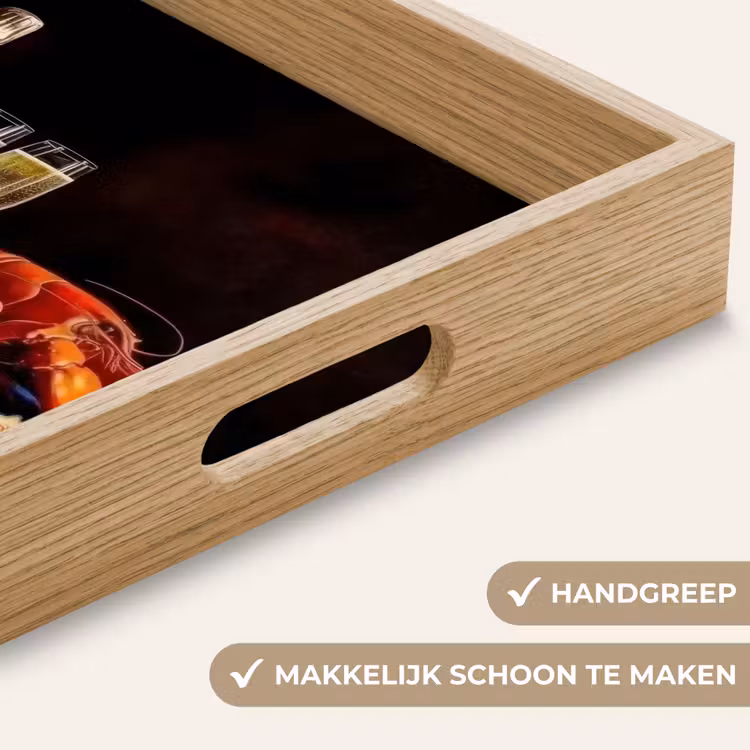 Champagne - Luxe - Oesters Dienblad Rechthoek middel -USP_HandgreepNL