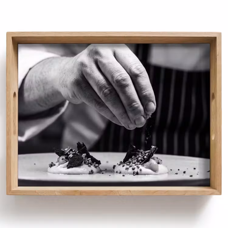 Chef - Garnering - Gerecht Dienblad Rechthoek middel -z3d_shopping