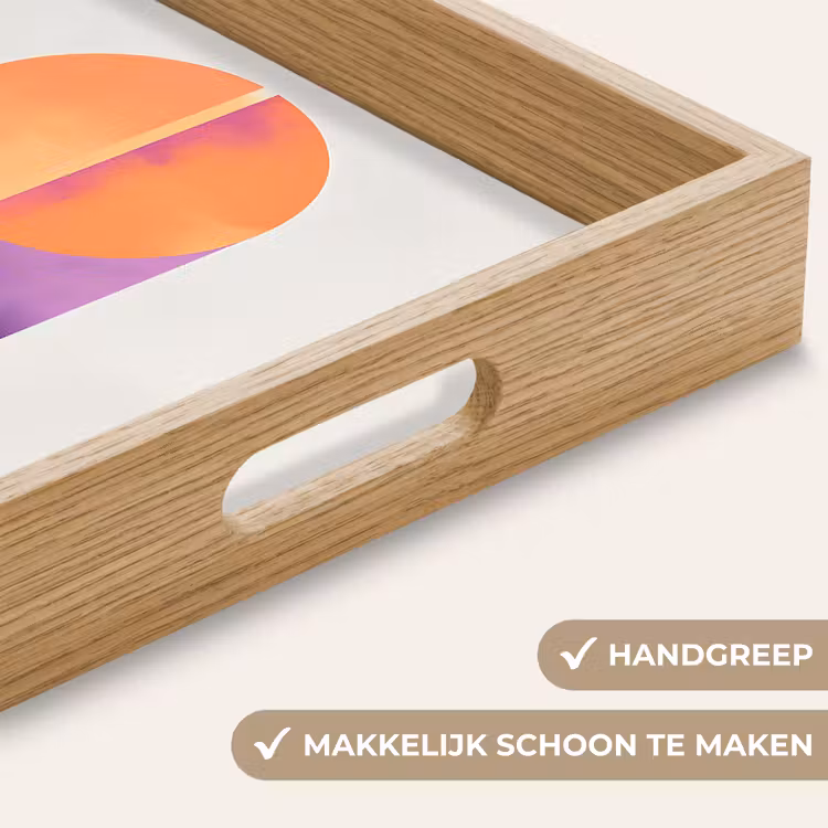 Cirkels - Abstract - Paars Dienblad Rechthoek middel -USP_HandgreepNL