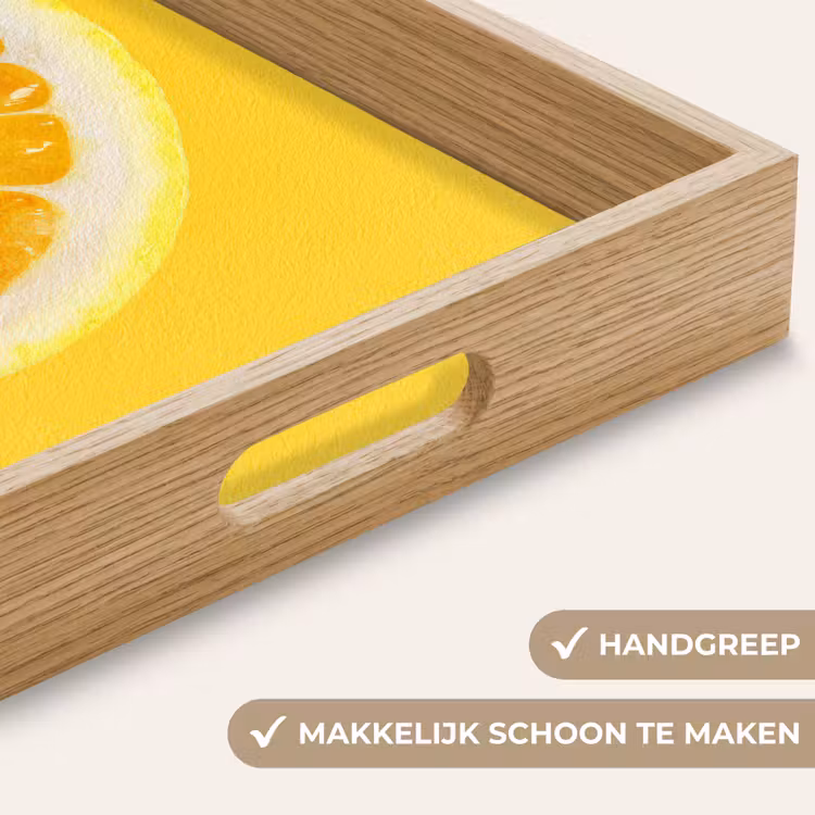 Citroen - Geel - Zonnig Dienblad Rechthoek middel -USP_HandgreepNL