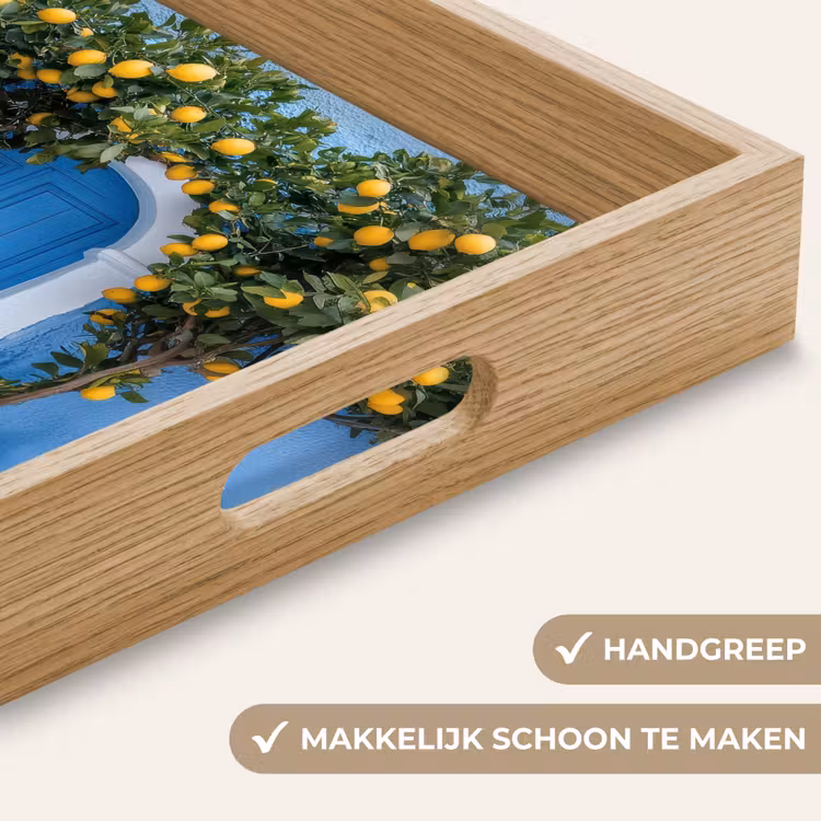 Citroenbomen - Geel - Deur - Potten Dienblad Rechthoek middel -USP_HandgreepNL