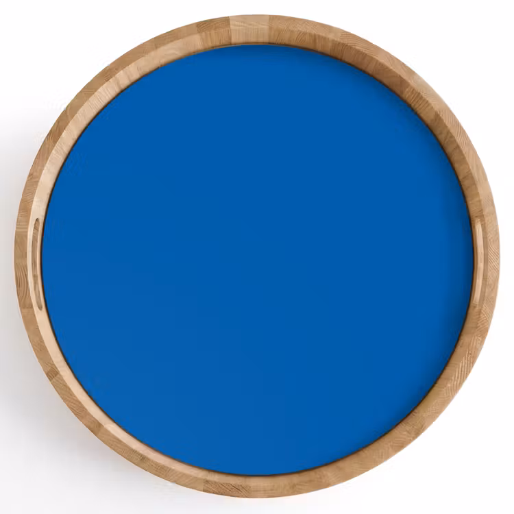 Classic - Azure - Blauw Dienblad Rond middel 914 -z3d_shopping