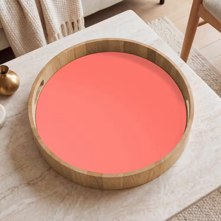 Coral - Punch - Koraal Dienblad Rond middel 914 -sfeer1