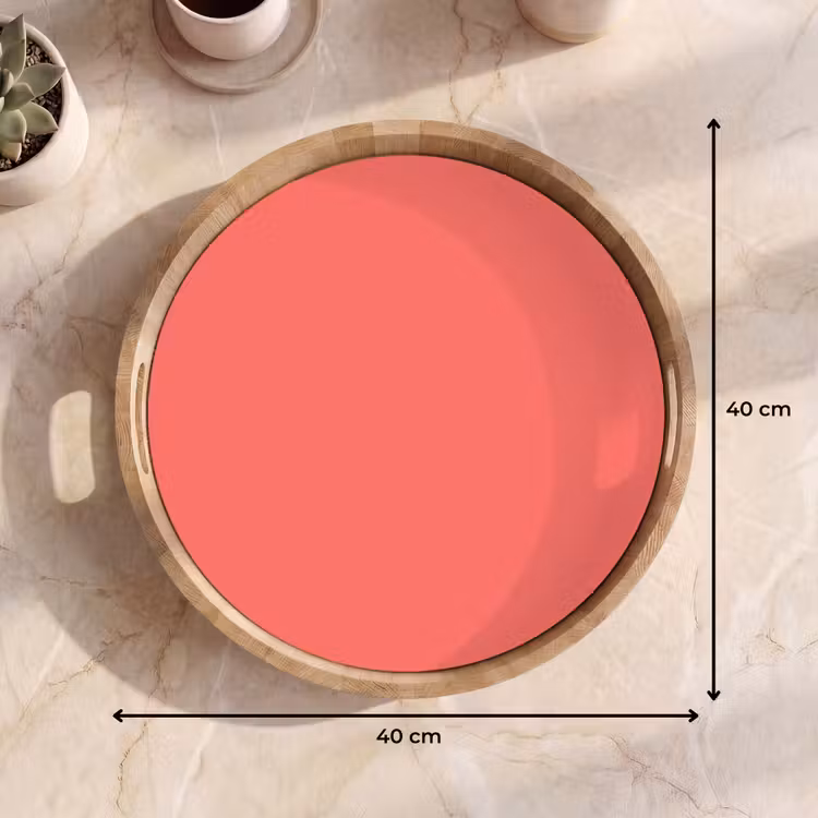 Coral - Punch - Koraal Dienblad Rond middel 914 -USP_Formaat