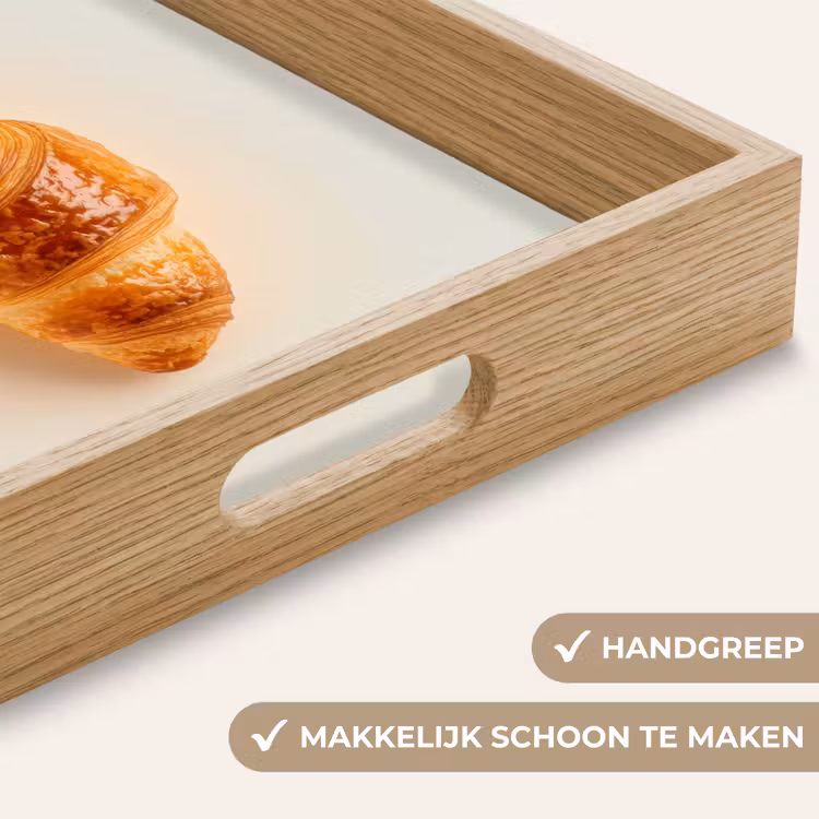 Croissant - Brood - Beige Dienblad Rechthoek middel -USP_HandgreepNL
