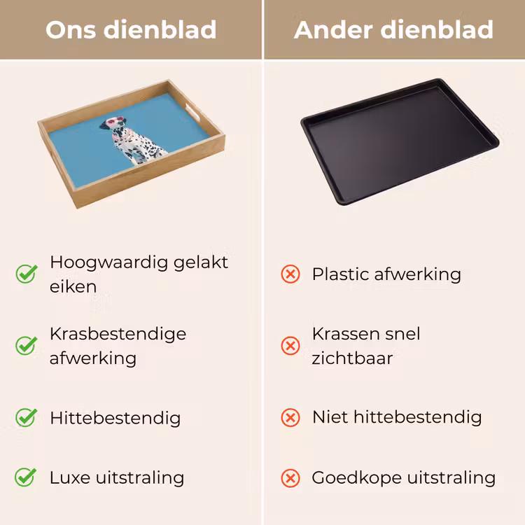 Dalmatiër - Zonnebril - Blauw Dienblad Rechthoek middel -USP_VergelijkingNL