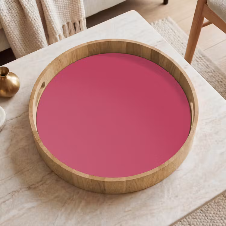 Deep - Berry - Rood Dienblad Rond middel 914 -sfeer1