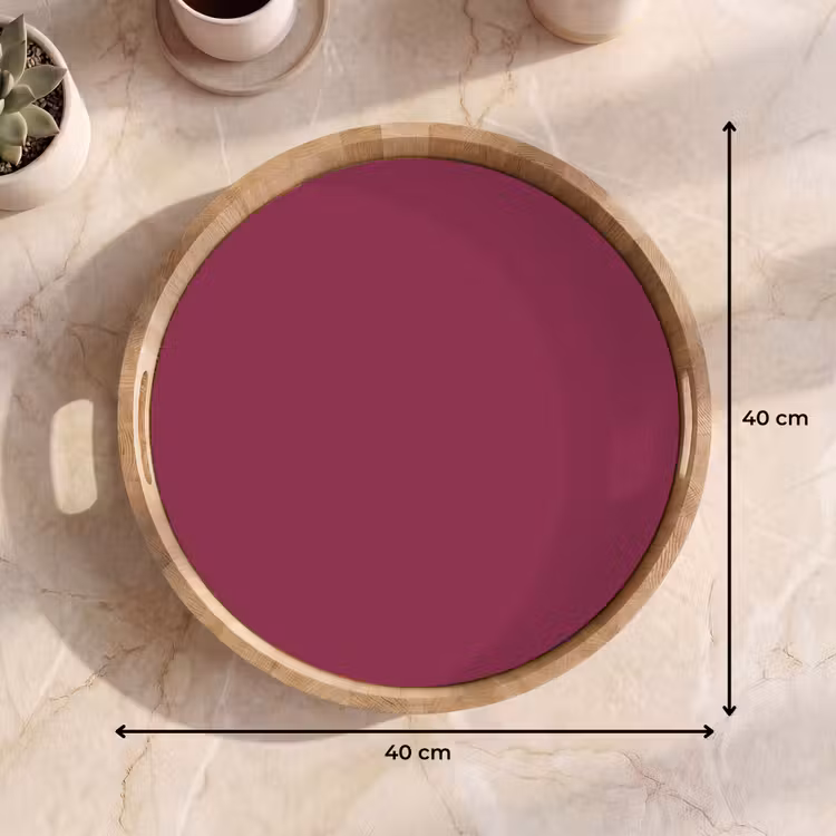 Deep - Rasberry - Rood Dienblad Rond middel 914 -USP_Formaat