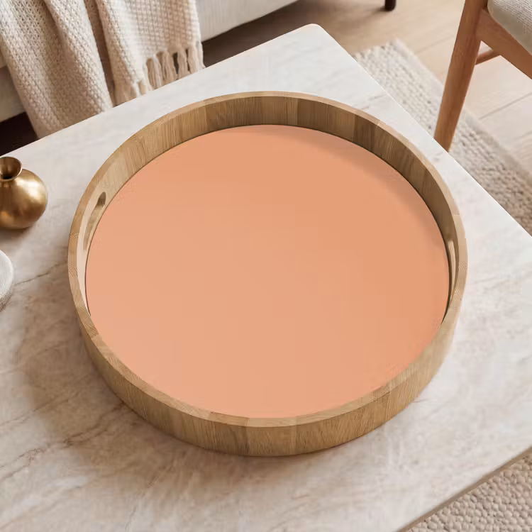 Desert - Coral - Koraal Dienblad Rond middel 914 -sfeer1