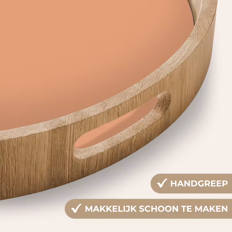Desert - Coral - Koraal Dienblad Rond middel 914 -USP_HandgreepNL