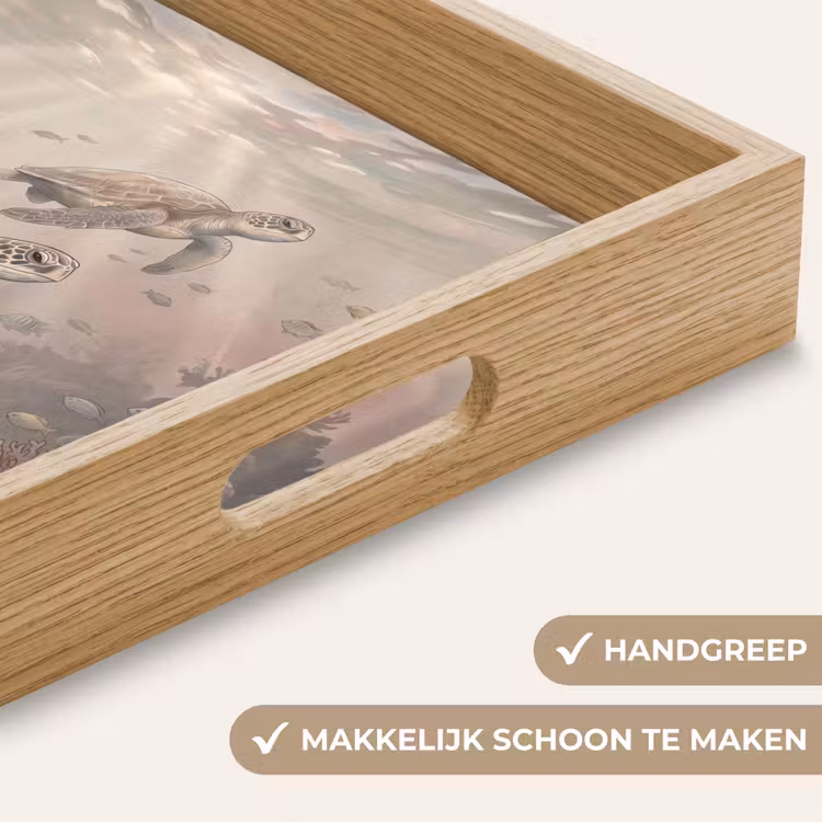 Dier - Onderwater - Oceaan - Illustratie - Zeeleven Dienblad Rechthoek middel -USP_HandgreepNL
