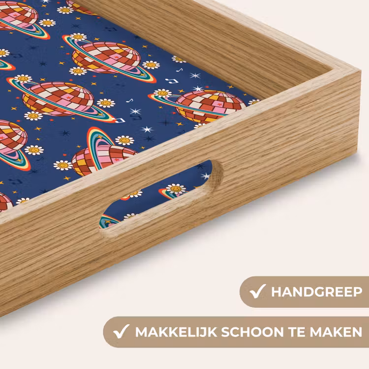 Disco - Blauw - Patroon Dienblad Rechthoek middel 911 -USP_HandgreepNL