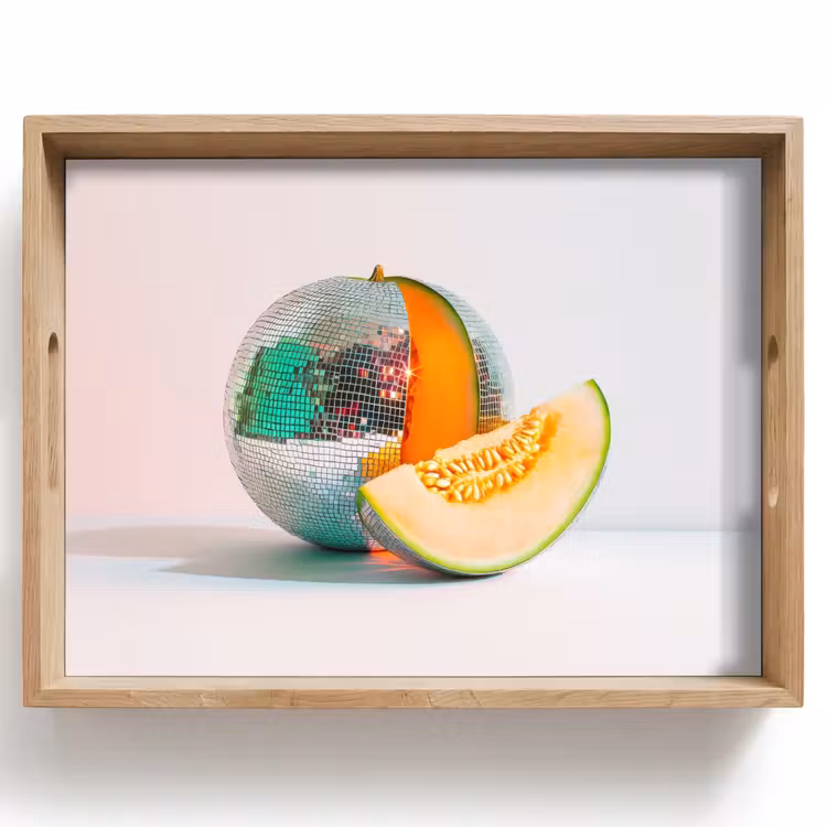 Disco - Discobal - Meloen - Pastel Dienblad Rechthoek middel -z3d_shopping