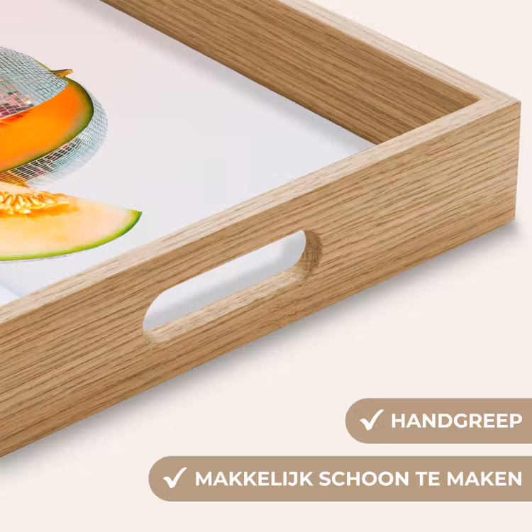 Disco - Discobal - Meloen - Pastel Dienblad Rechthoek middel -USP_HandgreepNL