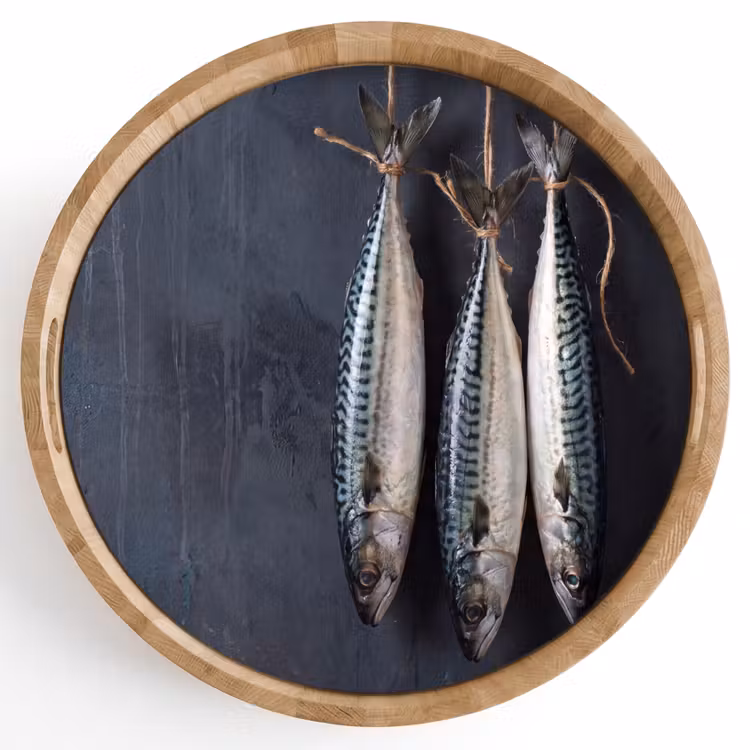 Dienblad - Drie vissen - Touw - Drie vissen - Touw Dienblad Rond middel