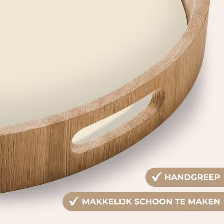 Drop - Delay - Nude Dienblad Rond middel 914 -USP_HandgreepNL