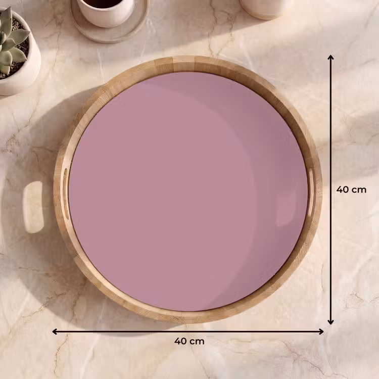 Dusty - Mauve - Paars Dienblad Rond middel 914 -USP_Formaat