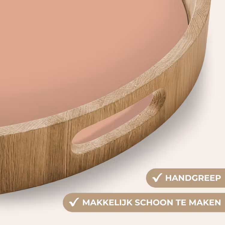 Dusty - Rose - Roze Dienblad Rond middel 914 -USP_HandgreepNL