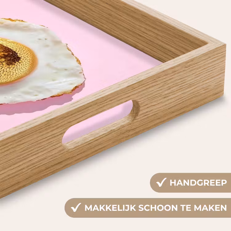 Ei - Disco - Ontbijt - Glitter Dienblad Rechthoek middel -USP_HandgreepNL