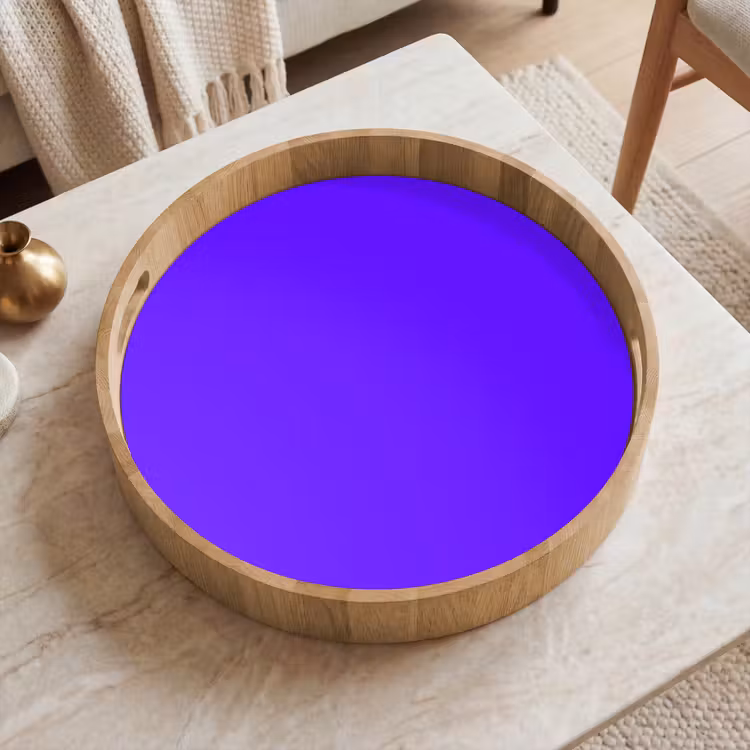 Electric - Indigo - Paars Dienblad Rond middel 914 -sfeer1