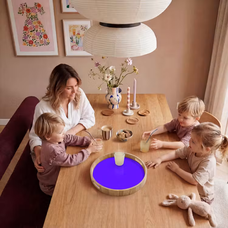 Electric - Indigo - Paars Dienblad Rond middel 914 -sfeer4