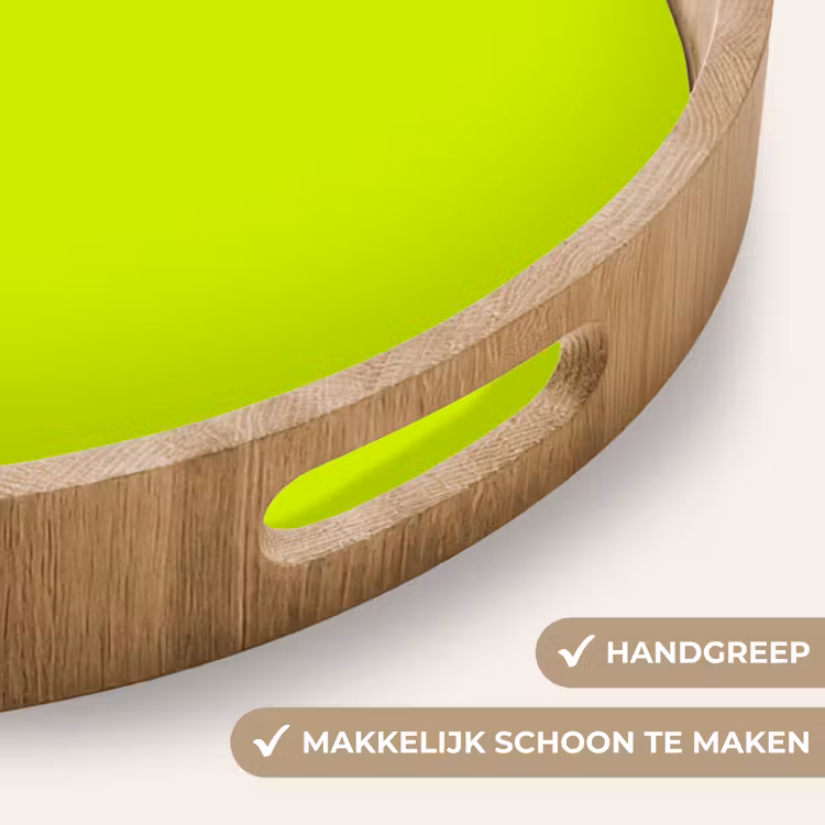 Electric - Lemon - Geel Dienblad Rond middel 914 -USP_HandgreepNL