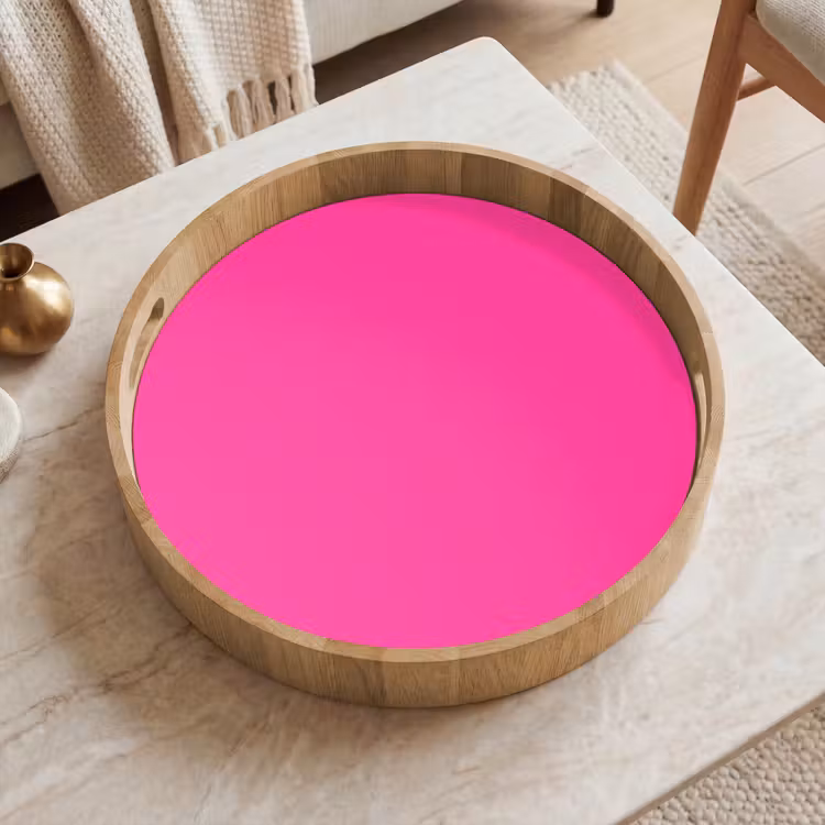 Electric - Magenta - Roze Dienblad Rond middel 914 -sfeer1
