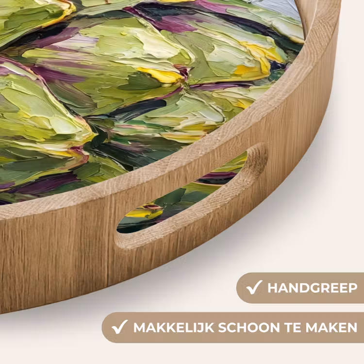 Dienblad - Eten - Artisjok - Modern - Eten - Artisjok - Modern Dienblad Rond middel