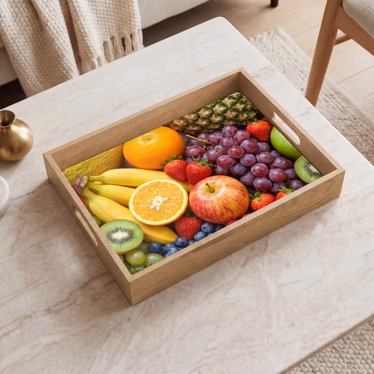 Eten - Fruit - Vers - Kleurrijk - Voeding Dienblad Rechthoek middel -sfeer1