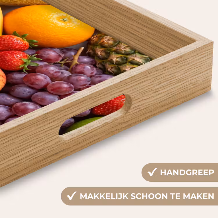 Eten - Fruit - Vers - Kleurrijk - Voeding Dienblad Rechthoek middel -USP_HandgreepNL