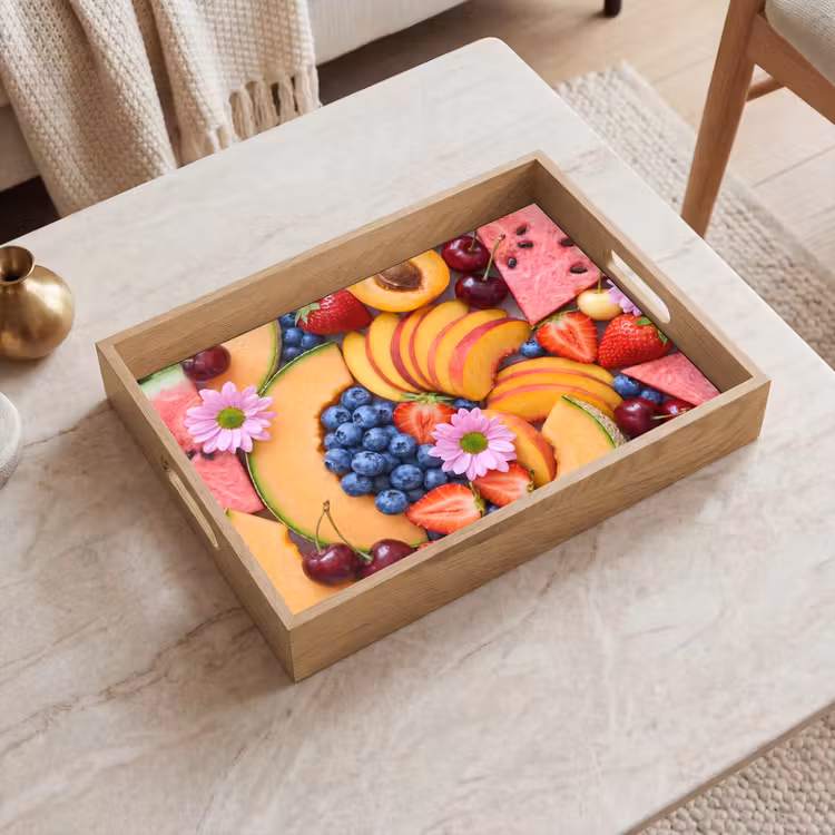 Eten - Fruit - Zomer - Kleurrijk Dienblad Rechthoek middel -sfeer1