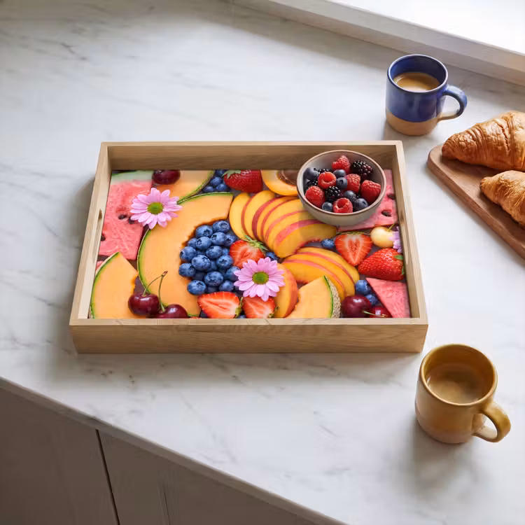 Eten - Fruit - Zomer - Kleurrijk Dienblad Rechthoek middel -sfeer2