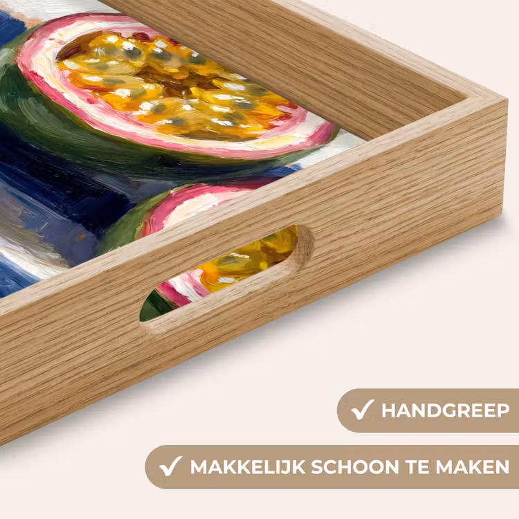 Eten - Passievrucht - Tropisch - Modern - Kleurrijk Dienblad Rechthoek middel -USP_HandgreepNL