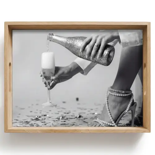 Feestelijk - Champagne - Discobal Dienblad Rechthoek middel -z3d_shopping