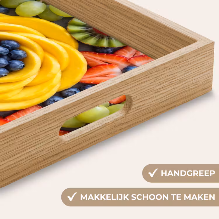 Fruit - Arrangement - Gezond - Kleurrijk - Eten Dienblad Rechthoek middel -USP_HandgreepNL