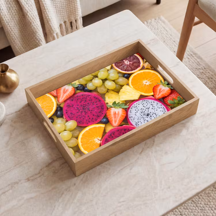 Fruit - Assortiment - Kleurrijk - Gezondheid Dienblad Rechthoek middel -sfeer1