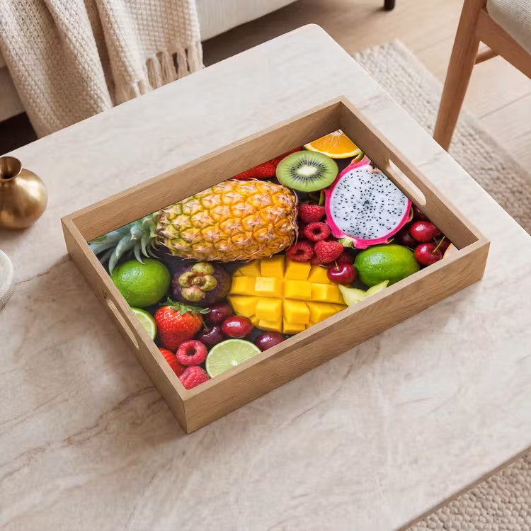Fruit - Assortiment - Vers - Gezond - Kleurrijk Dienblad Rechthoek middel -sfeer1