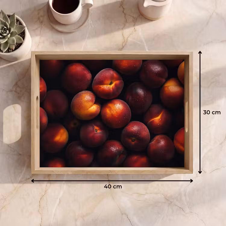 Fruit - Close up - Nectarines Dienblad Rechthoek middel -USP_Formaat